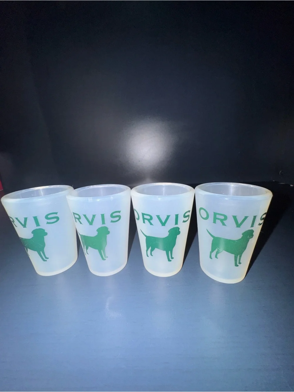 Orvis Silipint Silicone Shot Glasses. Set of 4